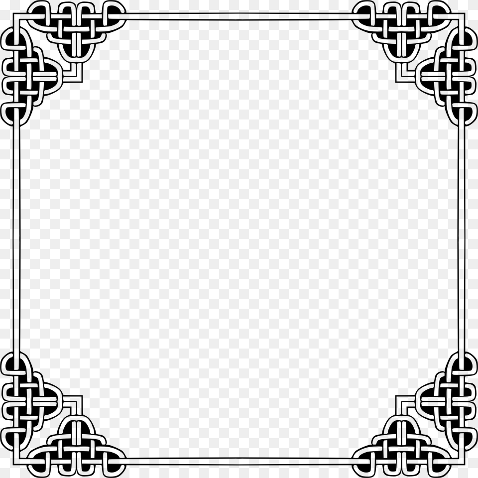 Celtic Frame, Gray Free Transparent Png