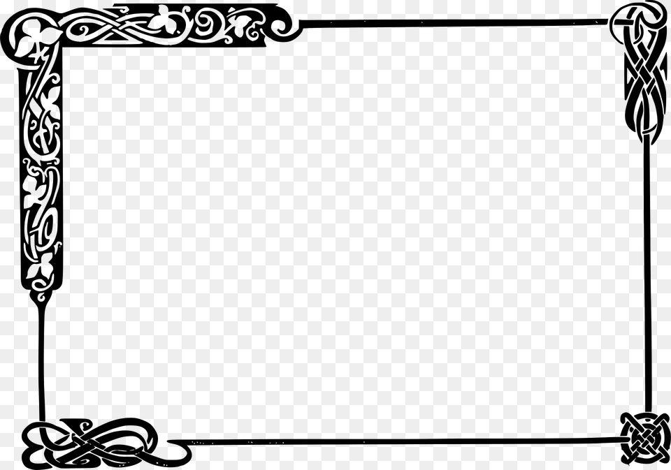 Celtic Frame Clipart, Electronics, Screen, Text Free Png