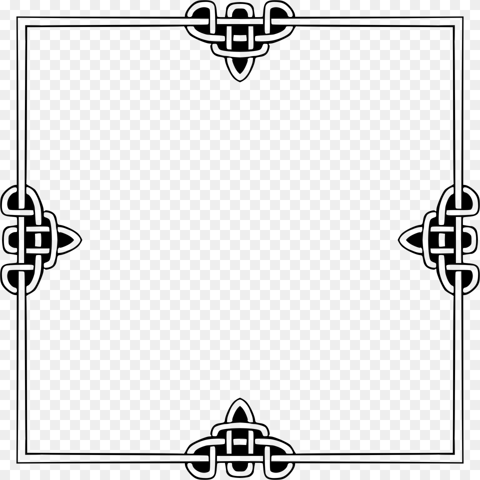 Celtic Frame Continued Clip Arts Graphic Design, Gray Free Transparent Png