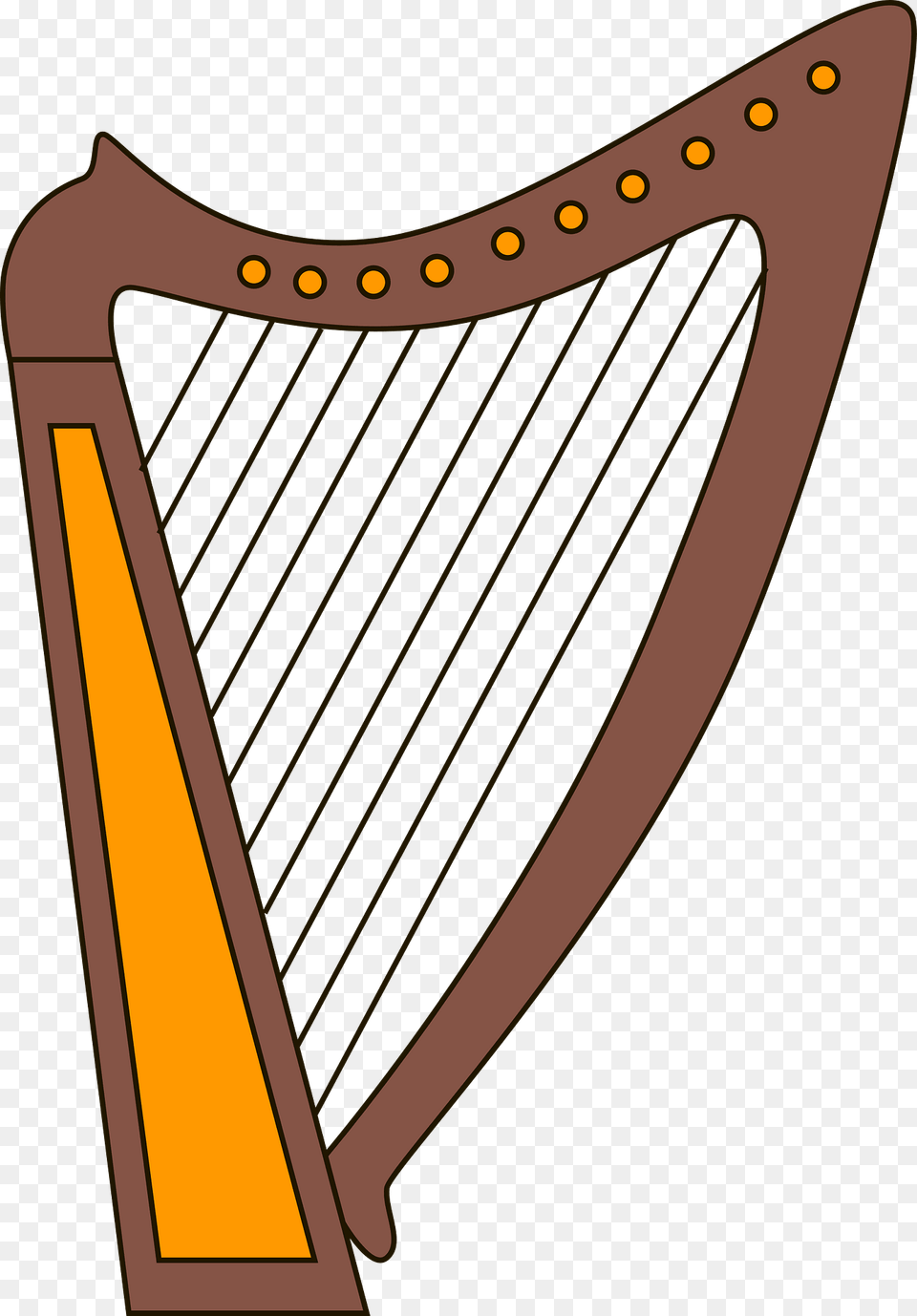 Celtic Harp Clipart, Musical Instrument Png Image