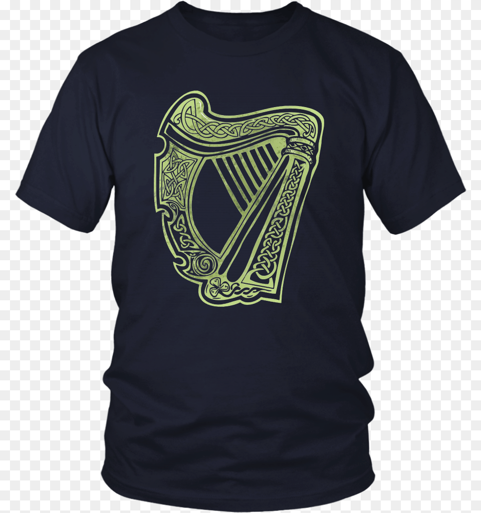 Celtic Harp Larry Bernandez T Shirt, Clothing, T-shirt, Musical Instrument Png Image