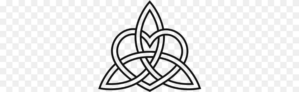 Celtic Heart Triquetra Knot Tattoo Transparency Bk Heart Triquetra, Star Symbol, Symbol Free Transparent Png