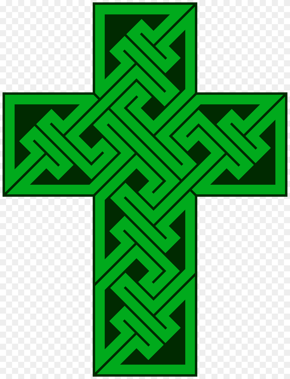 Celtic Key Cross Clipart, Green, Symbol, Pattern Png