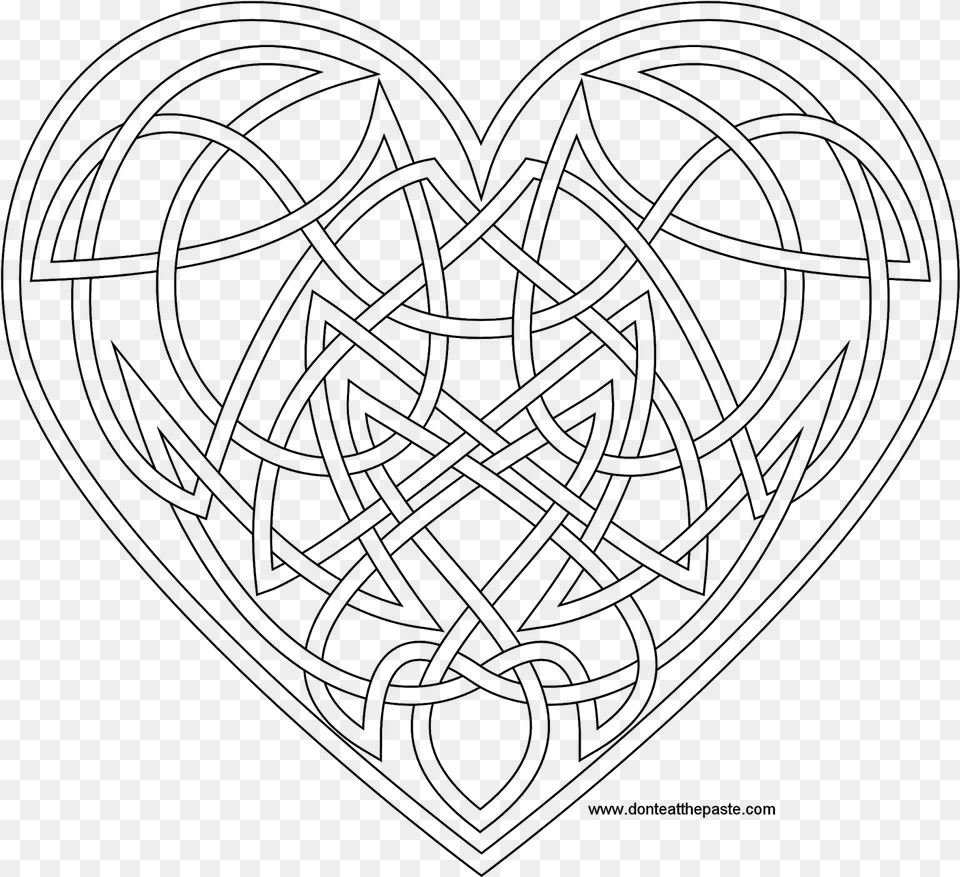 Celtic Knot Coloring Pages, Gray Png Image