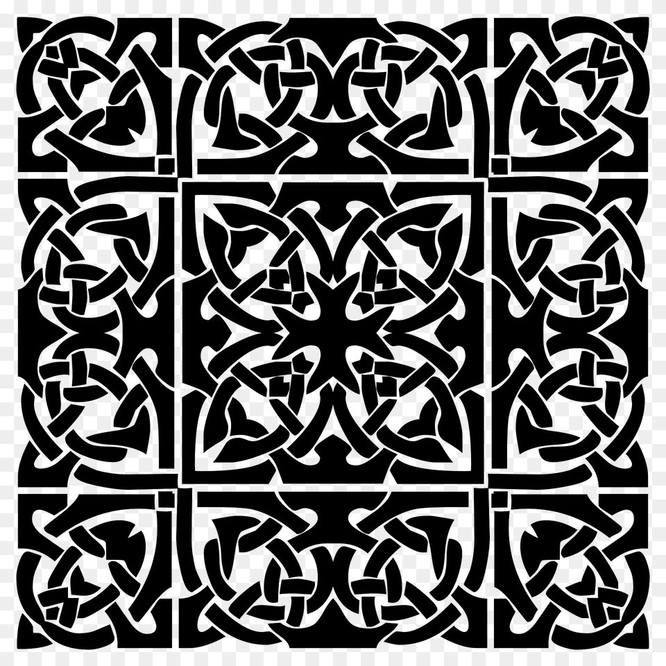 Celtic Knot Design Clipart, Pattern, Stencil, Blackboard Free Png
