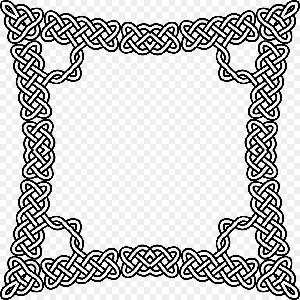 Celtic Knot Frame Icons, Gray Free Png