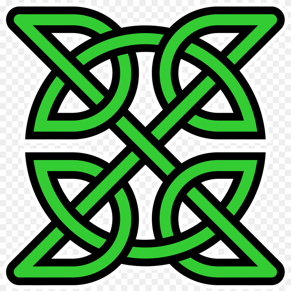 Celtic Knot Insquare Green Transparentbg Clipart, Symbol, Dynamite, Weapon Png Image