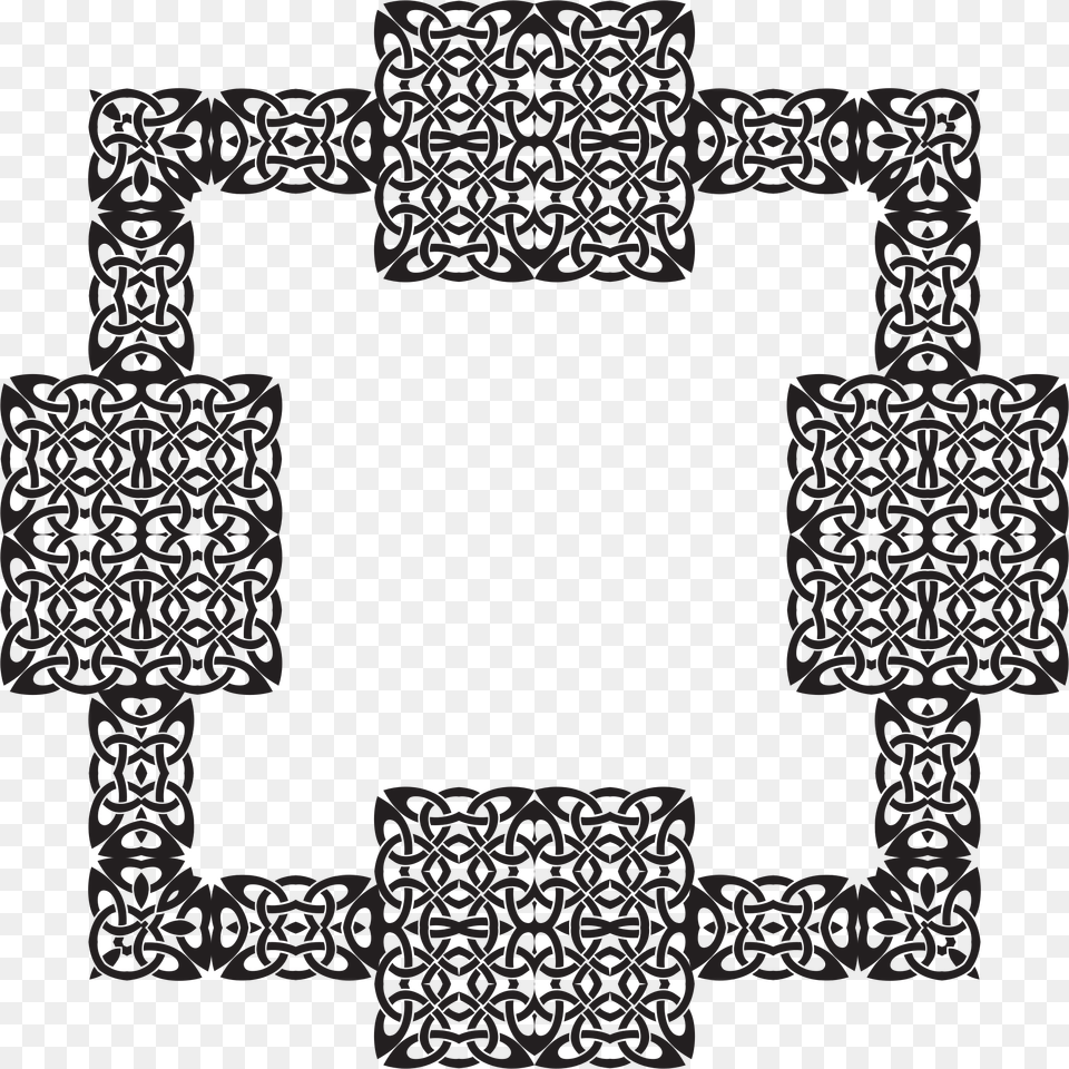 Celtic Knot Line Art, Pattern, Blackboard, Cross, Symbol Free Png Download