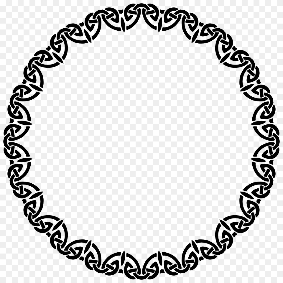 Celtic Knot Line Art Frame Clipart, Oval Free Png