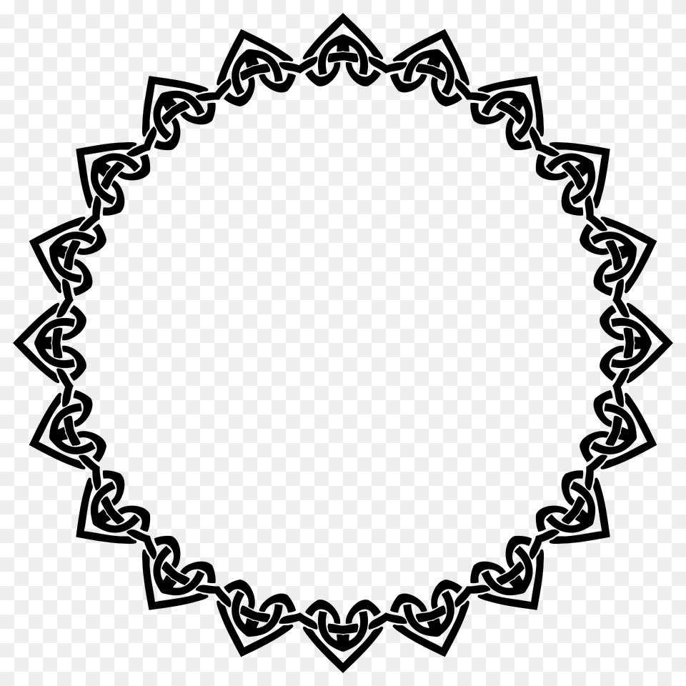Celtic Knot Line Art Frame Clipart, Oval, Accessories, Jewelry, Necklace Free Transparent Png