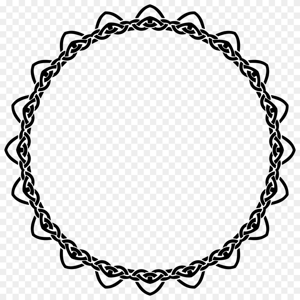 Celtic Knot Line Art Frame Clipart, Oval, Accessories, Jewelry, Necklace Free Png