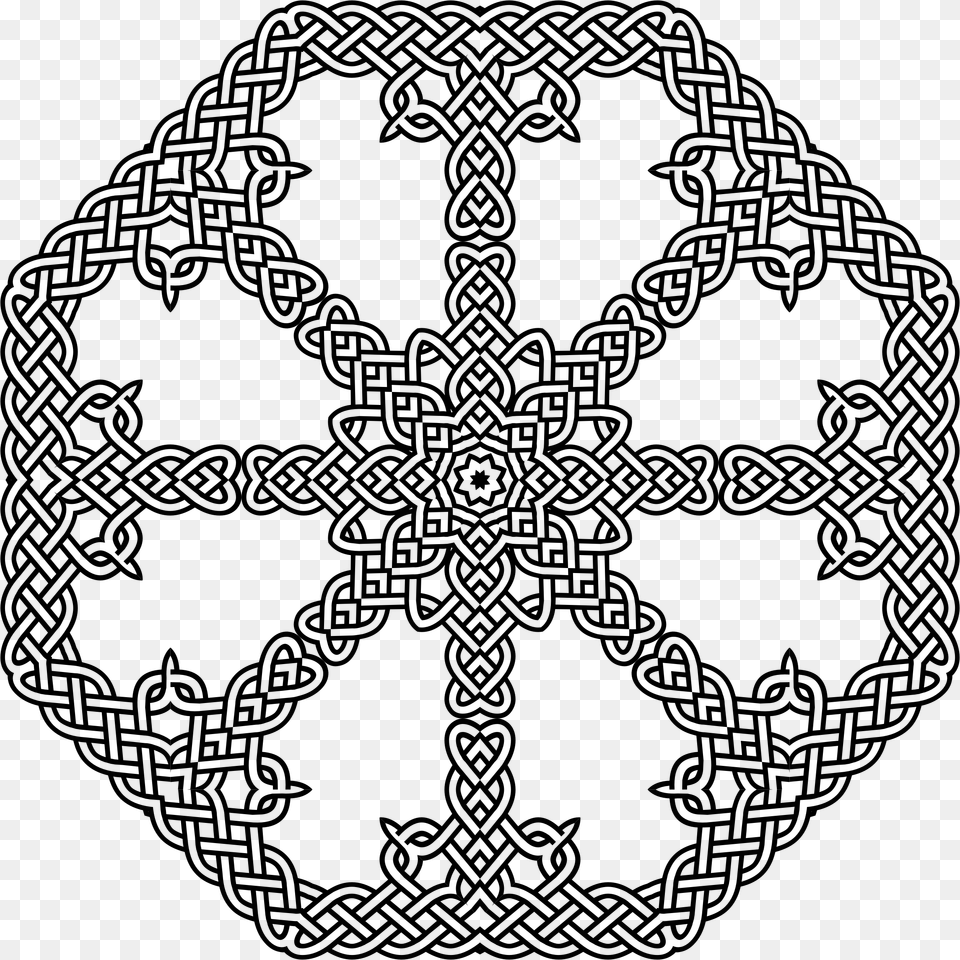 Celtic Knot Octagon Clip Arts, Gray Free Png