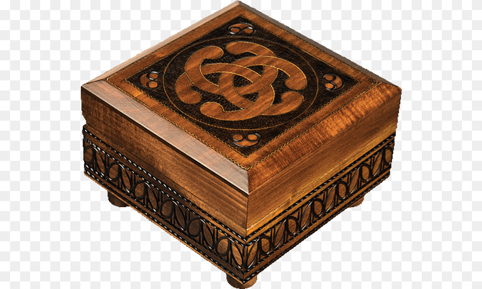 Celtic Knot Secret Box Puzzle Box, Furniture, Wood, Mailbox Png Image