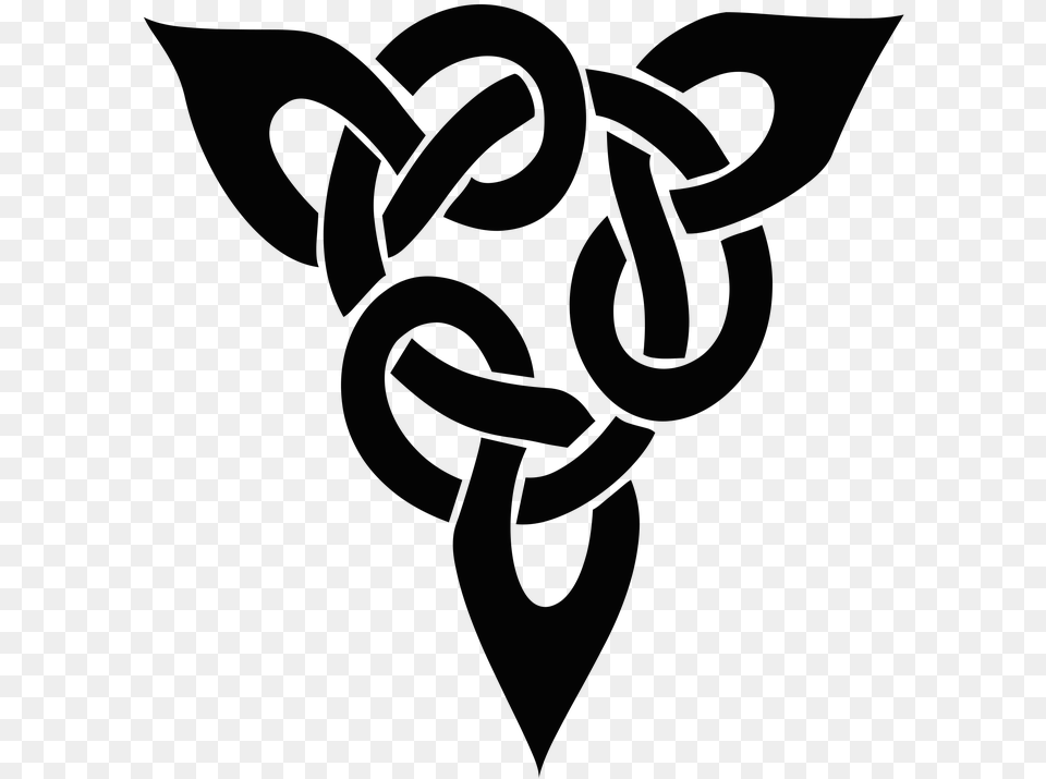 Celtic Knot Silhouette Shape Pattern Tattoo Small Celtic Tattoos Design Free Png Download