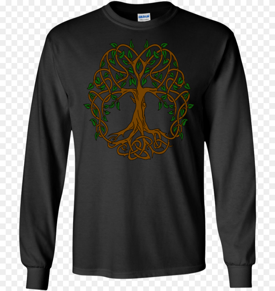 Celtic Knot Tree Of Life Apparel Shirt, T-shirt, Clothing, Sleeve, Long Sleeve Png Image