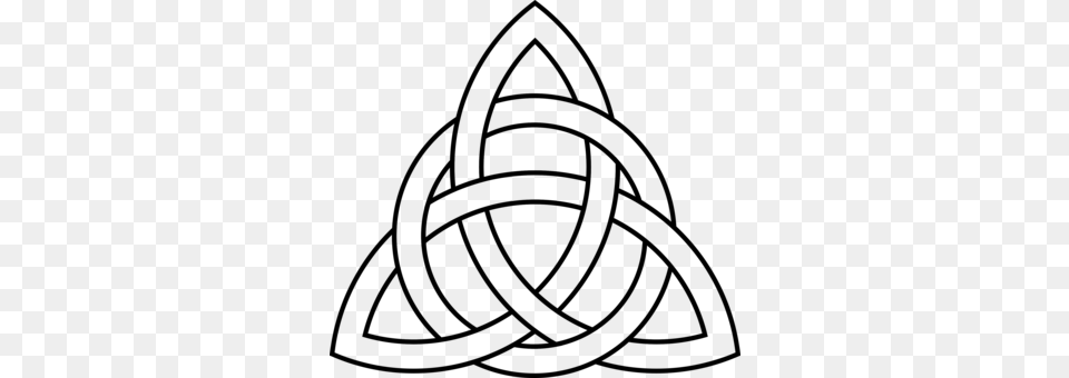 Celtic Knot Triquetra Celts Symbol, Gray Free Png Download