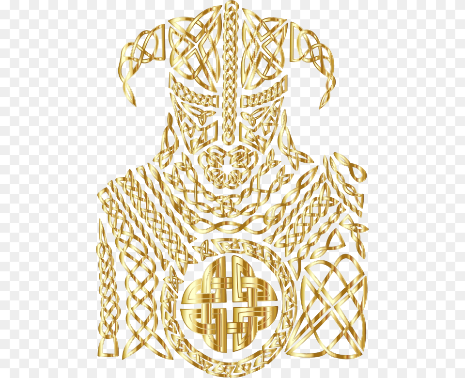 Celtic Knot Viking By 13smok Gold No Bg Illustration, Accessories, Earring, Jewelry Png Image