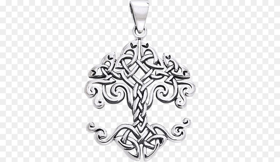 Celtic Knotwork Tree Of Life Pendant By Cari Buziak Large Celtic Knot Tree Of Life Sterling Silver Pendant, Accessories, Chandelier, Lamp, Earring Png