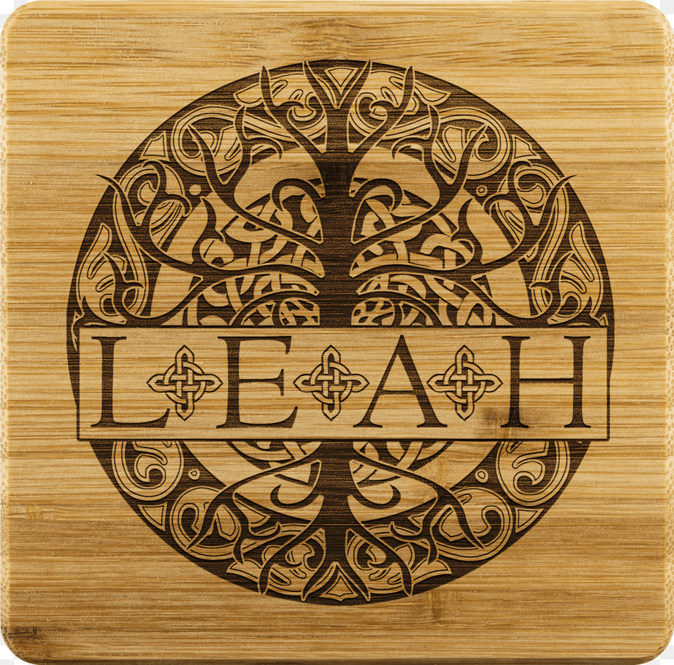 Celtic Leah Tree Bamboo Coastersclass, Wood, Emblem, Symbol Free Png