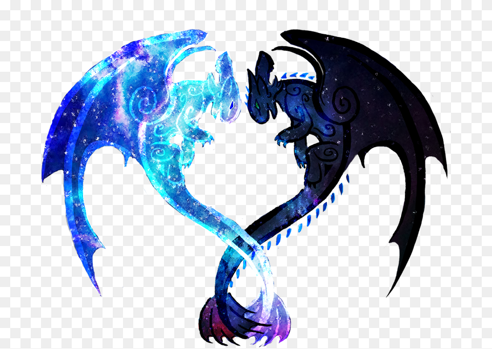 Celtic Night Light Furies By Monocerosarts Light Fury And Night Fury Baby, Dragon Free Transparent Png