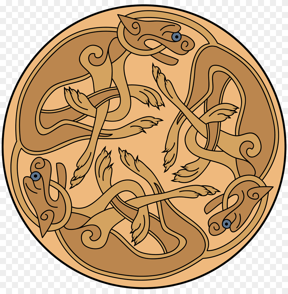 Celtic Ornament Design From Book Of Kells Clipart, Wood Free Png