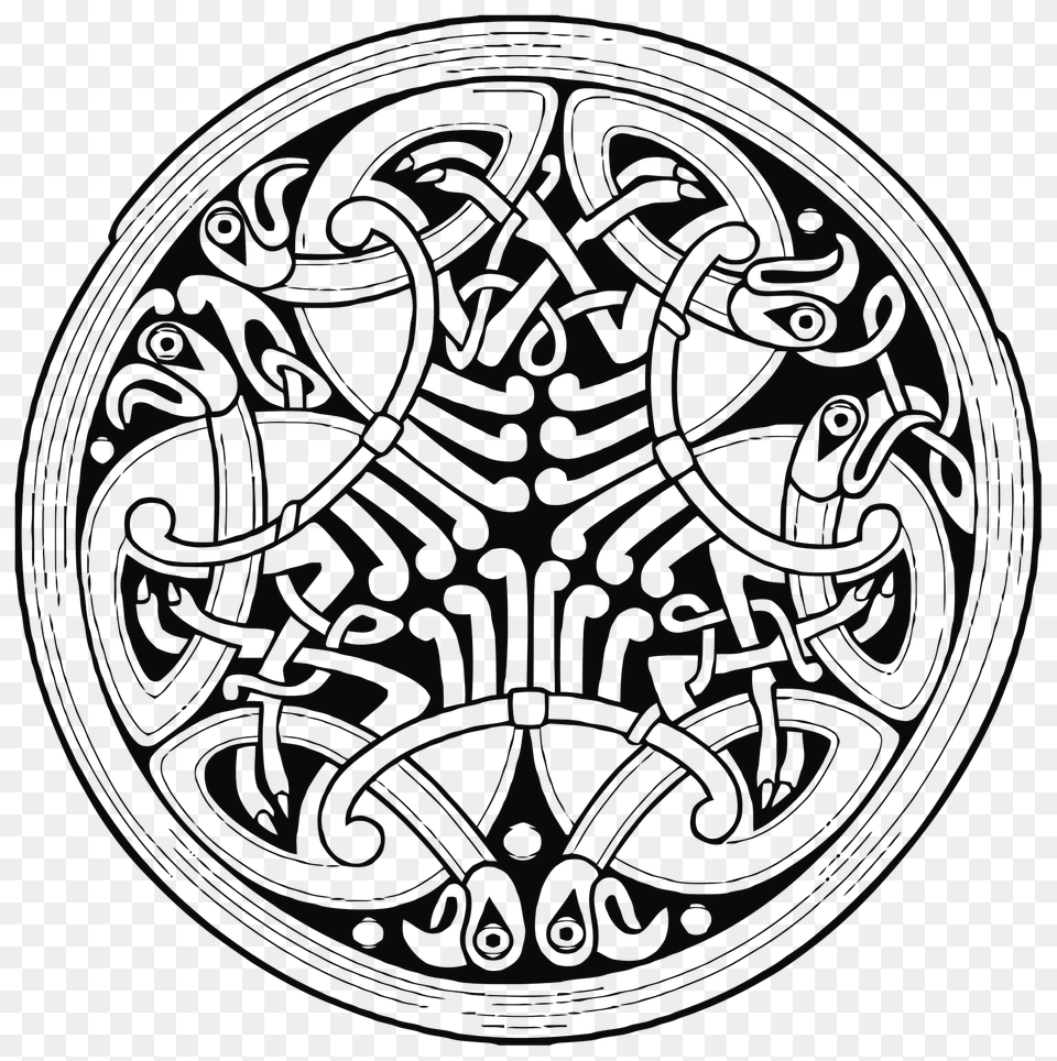 Celtic Ornamental Circle Clipart, Emblem, Pattern, Symbol, Logo Free Png
