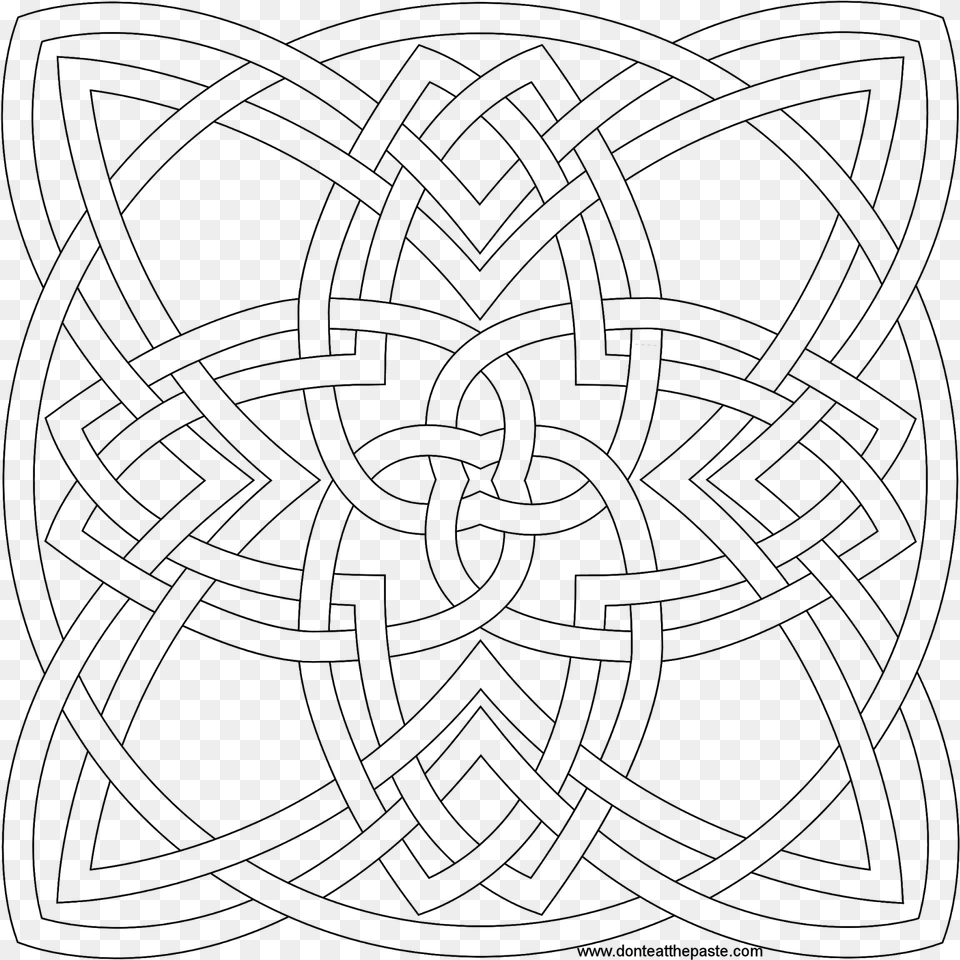 Celtic Patterns Celtic Designs Celtic Quilt Coloring Coloring Book, Gray Free Png