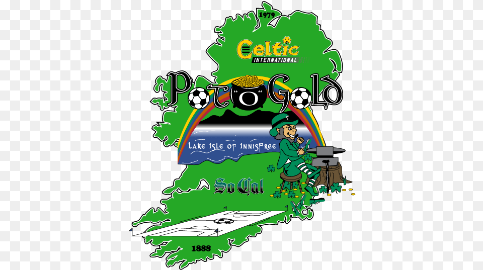 Celtic Pot Ou0027 Gold Copa Soccer Club Illustration, Advertisement, Art, Poster, Graphics Png