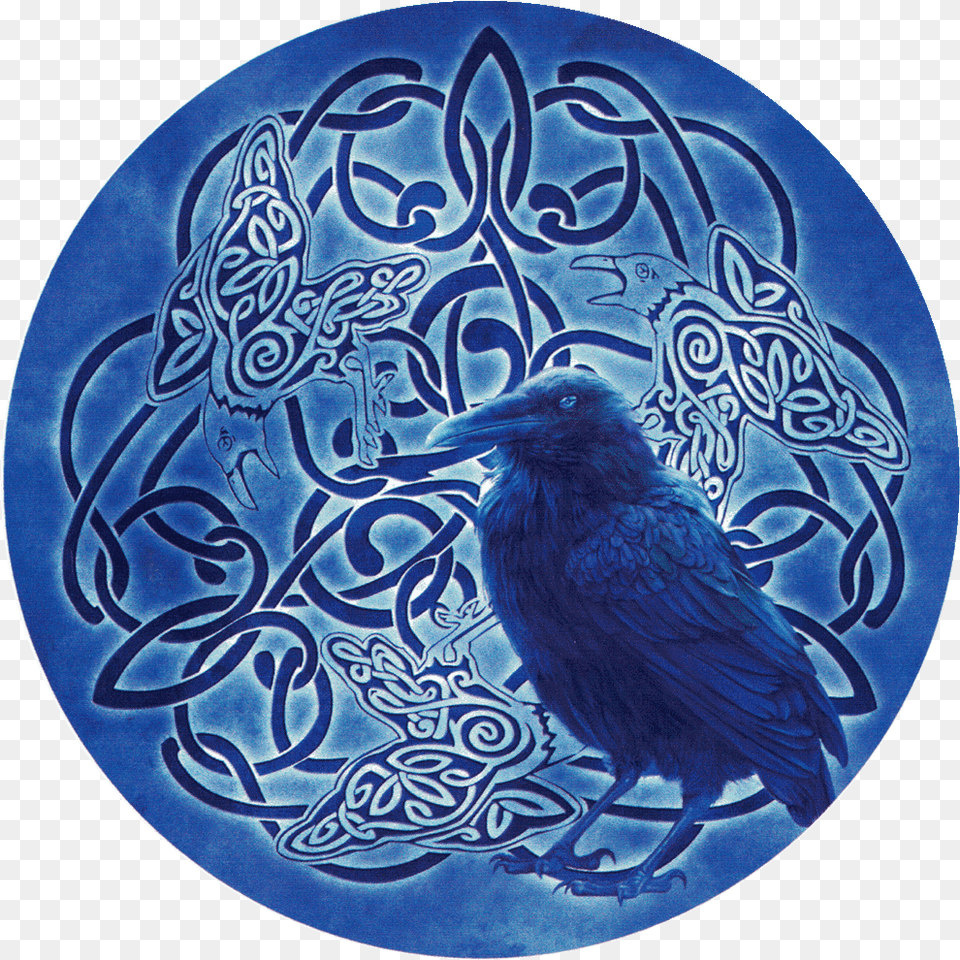 Celtic Raven Totem Celtic Raven, Animal, Bird, Art, Pottery Free Png