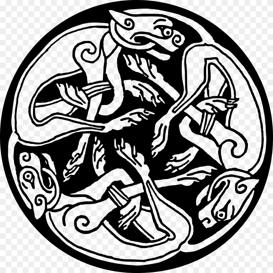 Celtic Round Dogs Clipart, Person, Art Png