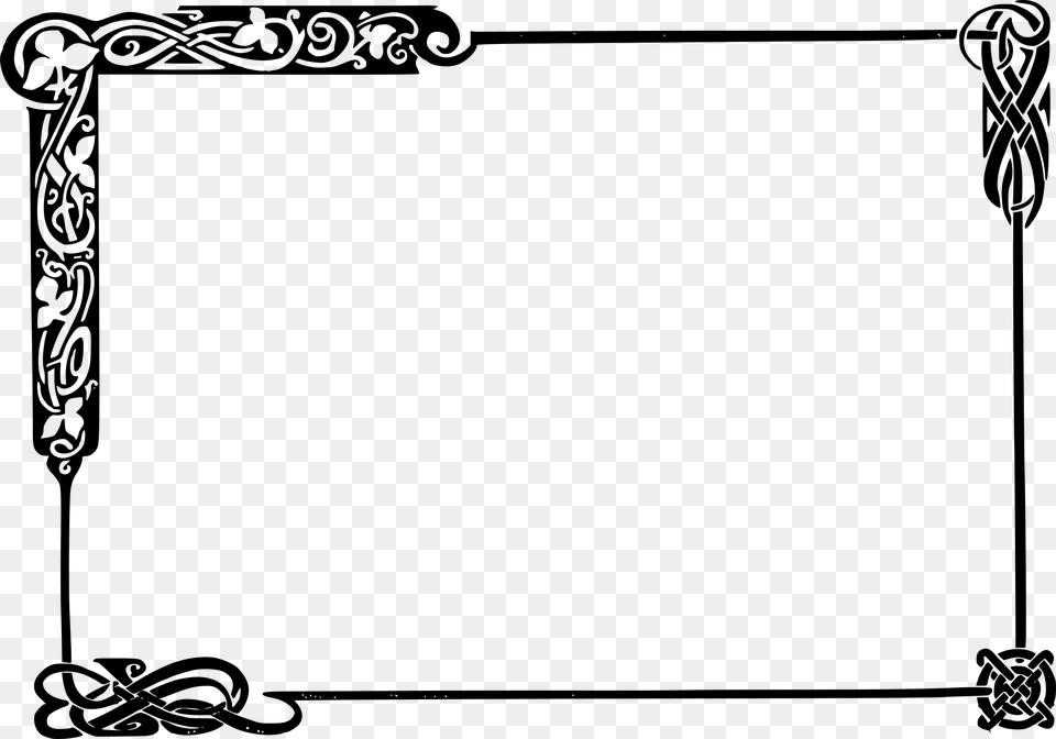 Celtic Super Frame Icons, Gray Png