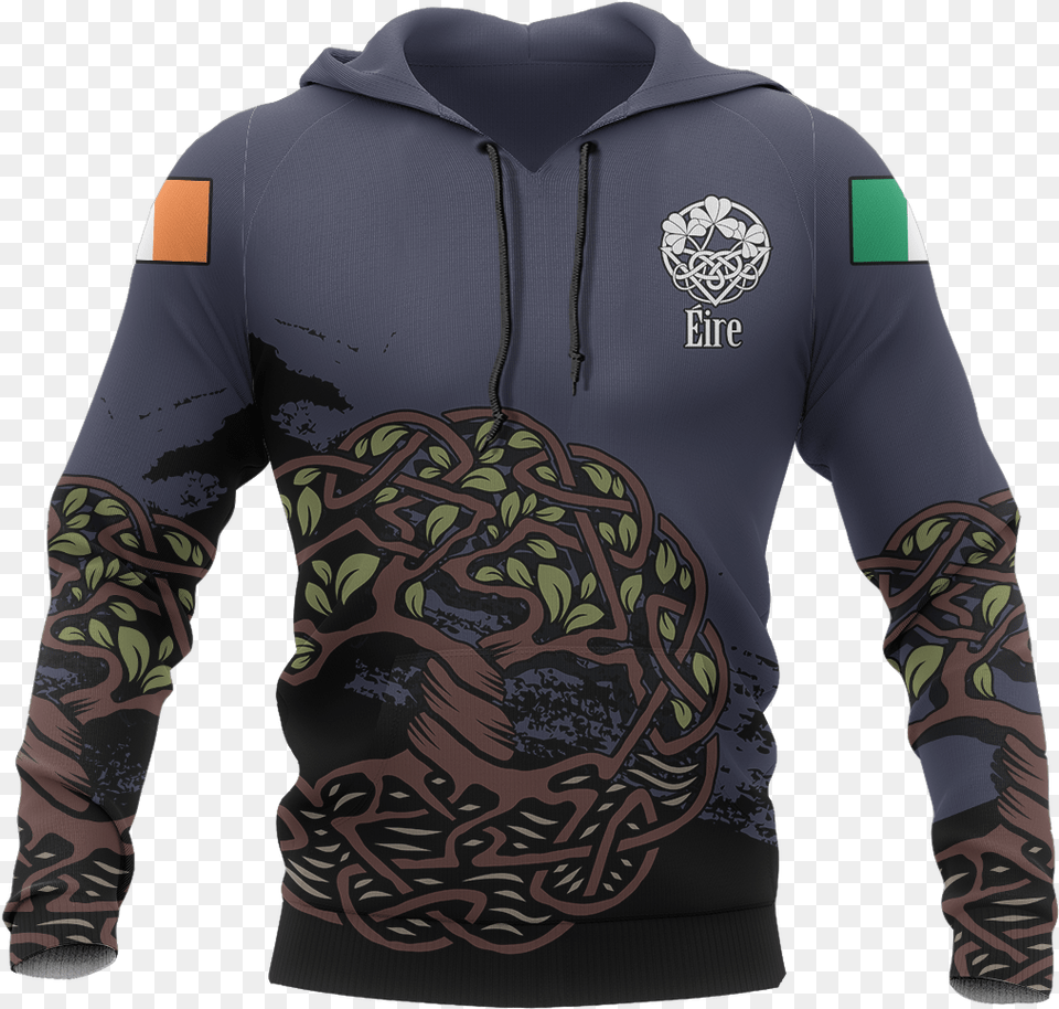 Celtic Tree Of Life Hoodie Purple Version Z2 South Africa Hoodie, Clothing, Knitwear, Long Sleeve, Sleeve Free Png Download