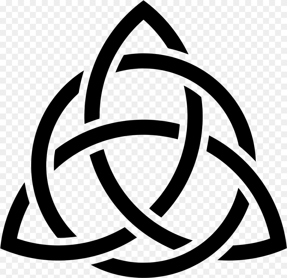 Celtic Trinity Triquetra Gray Free Transparent Png