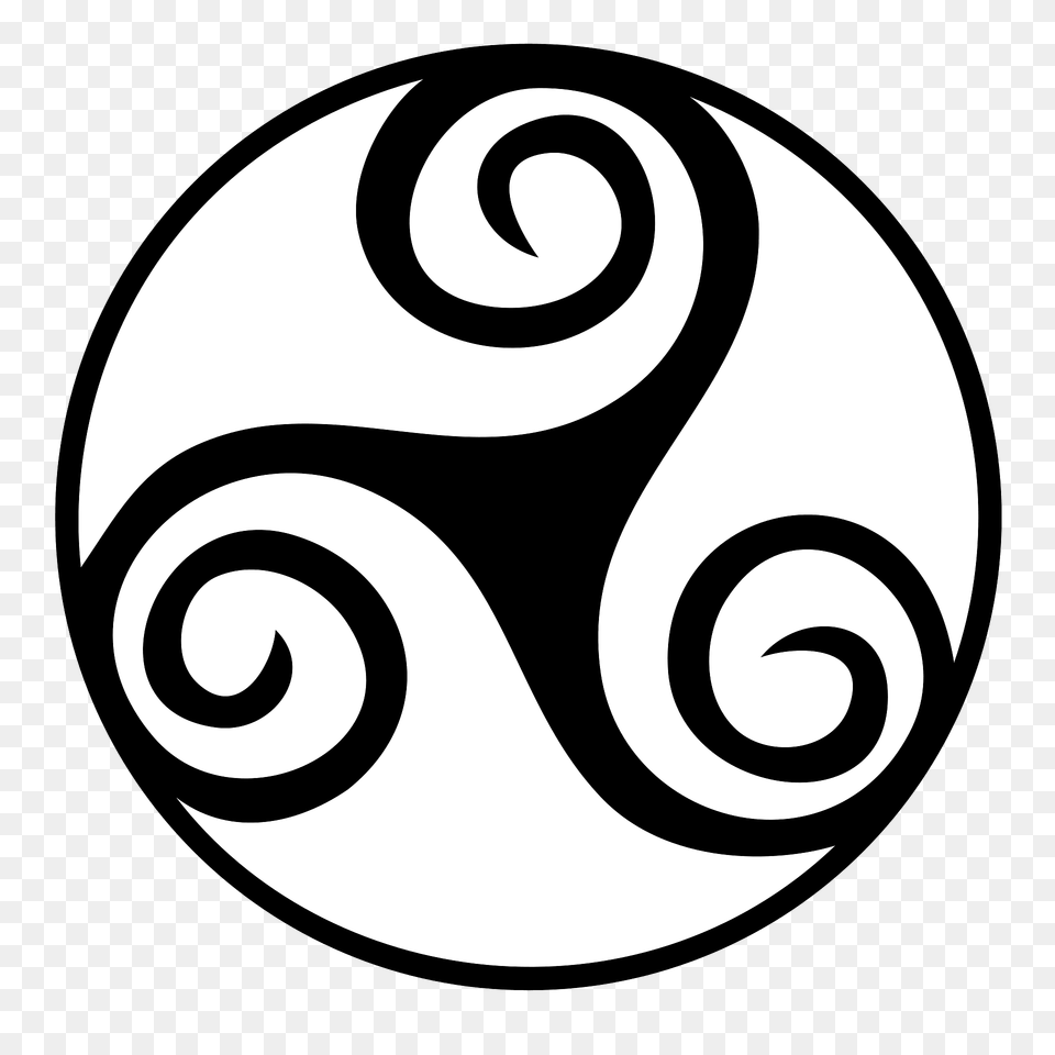 Celtic Triskell Clipart, Spiral Free Png