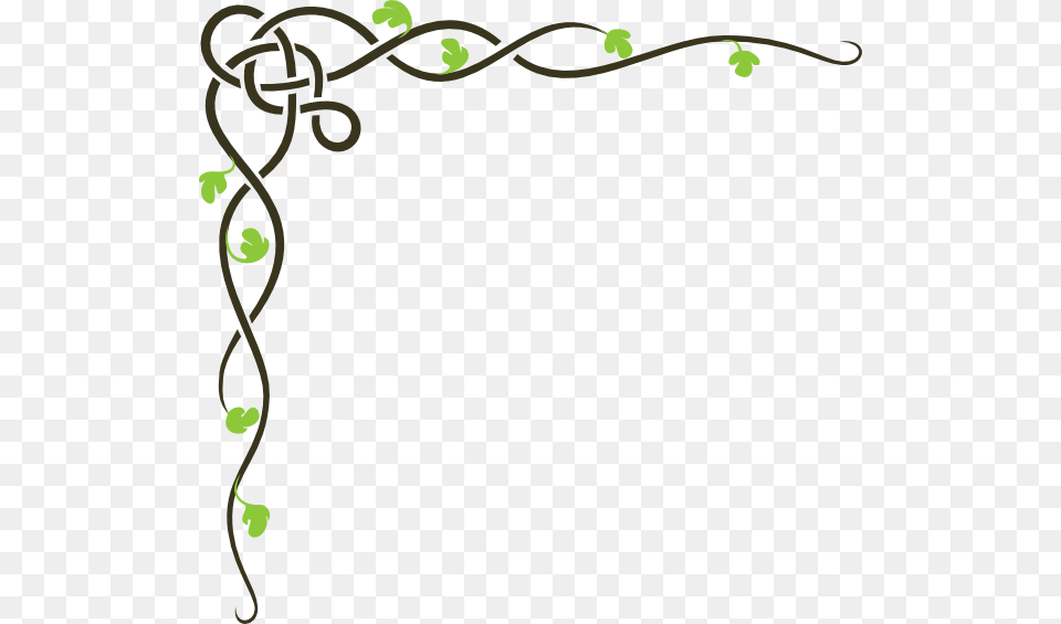 Celtic Vine Brown Green Clip Art, Plant, Knot, Floral Design, Graphics Png Image