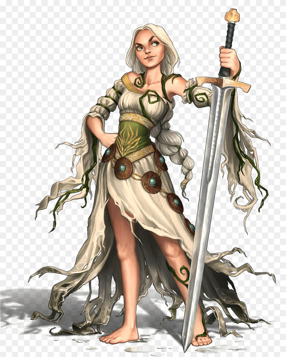 Celtic Warriors Clipart Spear Fables Vertigo The Heroes, Adult, Female, Person, Sword Free Png