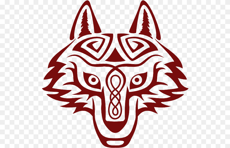 Celtic Wolf Head By Kayosa D6l6x9t Wolf Head Celtic Knot, Emblem, Symbol, Art, Dynamite Png Image