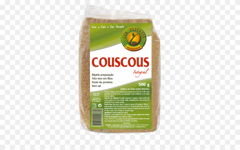 Cem Porcento Couscous Integral Couscous Integral, Powder, Food, Flour, Produce Png