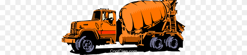 Cement Mixer Royalty Vector Clip Art Illustration, Bulldozer, Machine, Transportation, Vehicle Free Transparent Png