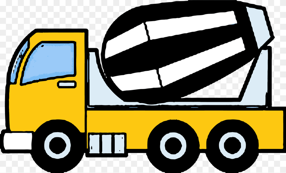 Cement Truck Construction Clipart, Machine, Wheel, Transportation, Vehicle Free Png Download