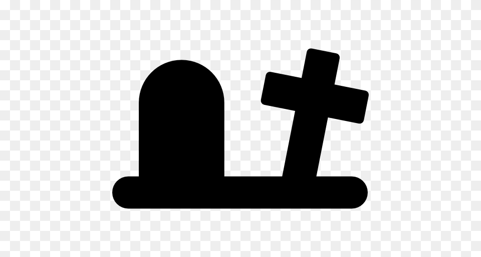 Cemetery Clipart Cross, Gray Free Transparent Png