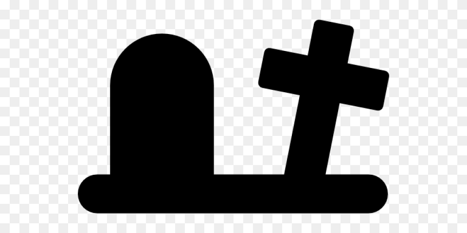 Cemetery Clipart Cross, Gray Free Png