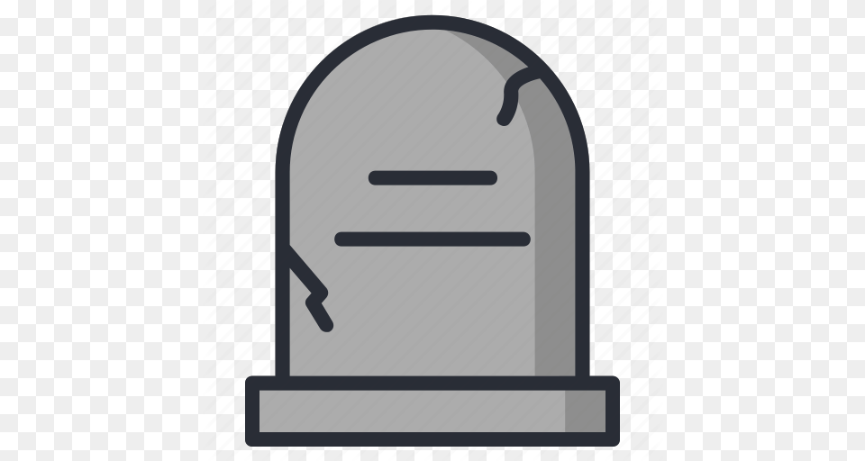 Cemetery Death Gravestone Graveyard Halloween Rip Icon Icon, Tomb Free Png