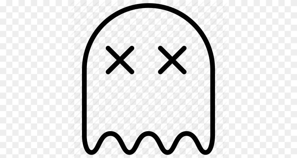 Cemetery Ghost Halloween Mystery Pacman Phantom Spirit Icon, Home Decor, Bag, Clothing, Hat Png