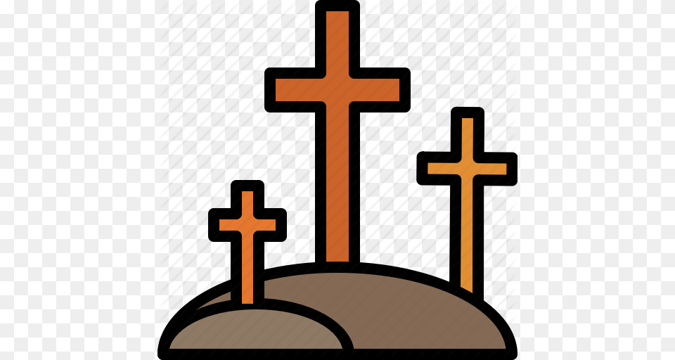 Cemetery Graveyard Halloween Horror Tomb Icon, Altar, Architecture, Building, Church Free Transparent Png