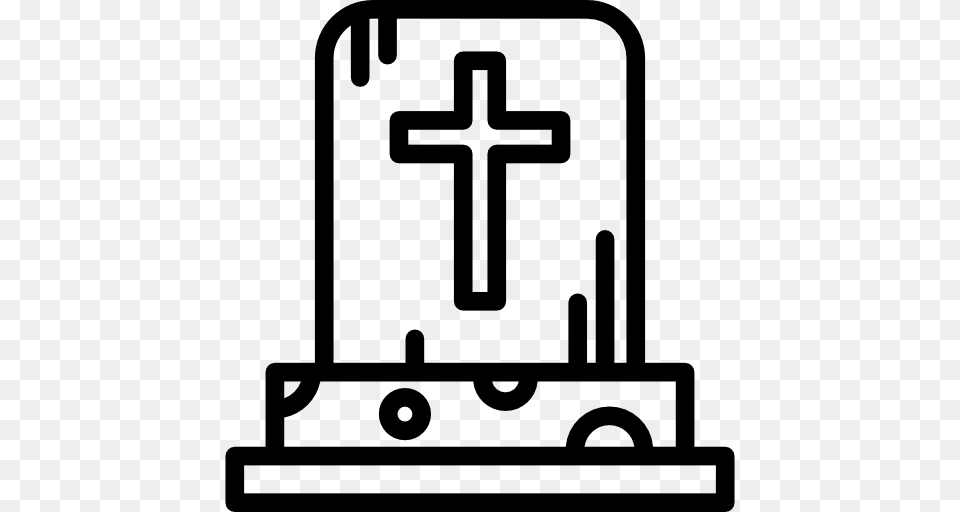 Cemetery Rip Tomb Tombstone Death Halloween Stone Icon, Cross, Symbol, Altar, Architecture Free Png