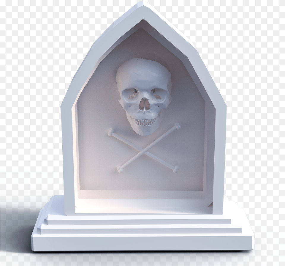 Cemetery Skull Bone Grave Religion Stone Tombstone Sculptor, Face, Head, Person, Tomb Free Png Download