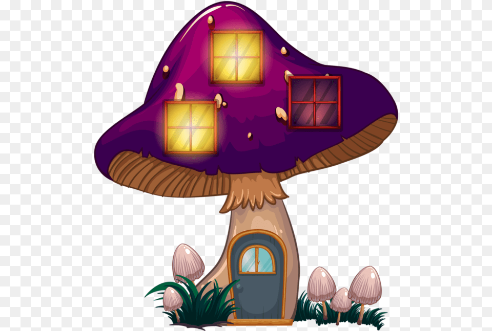 Cendawan Mushroom House Stuffed, Cross, Symbol Free Png