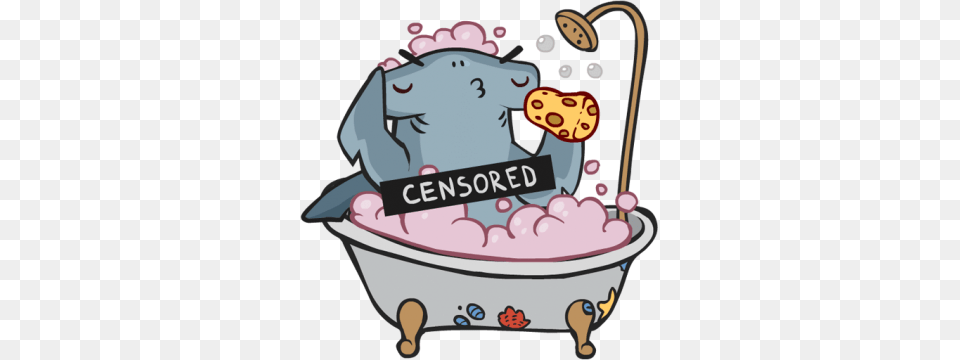 Censored, Bathing, Bathtub, Birthday Cake, Cake Free Transparent Png