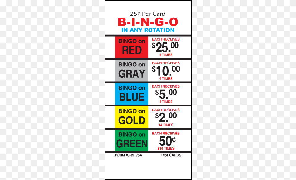 Cent Bingo J Bi1764 Card Bingo Pull Tabs, Scoreboard, Symbol, Text, Number Free Png Download
